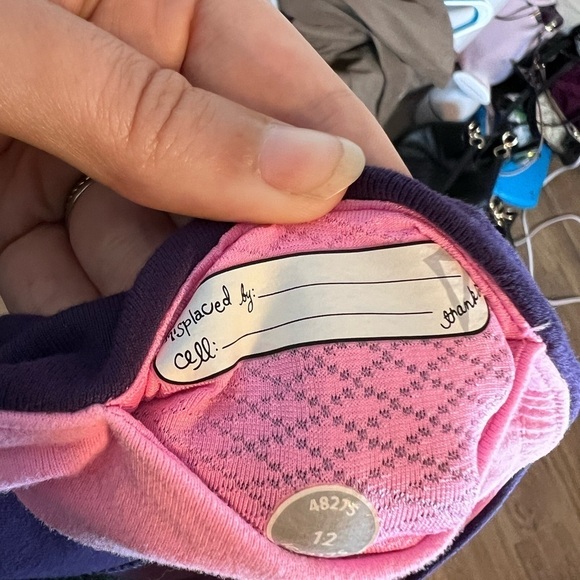 Ivivva by Lululemon Patterned Purple Leggings with Stirrups - Picture 7 of 7